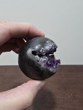 Amethyst (Pac Man) Crystal Sphere #B 54 mm